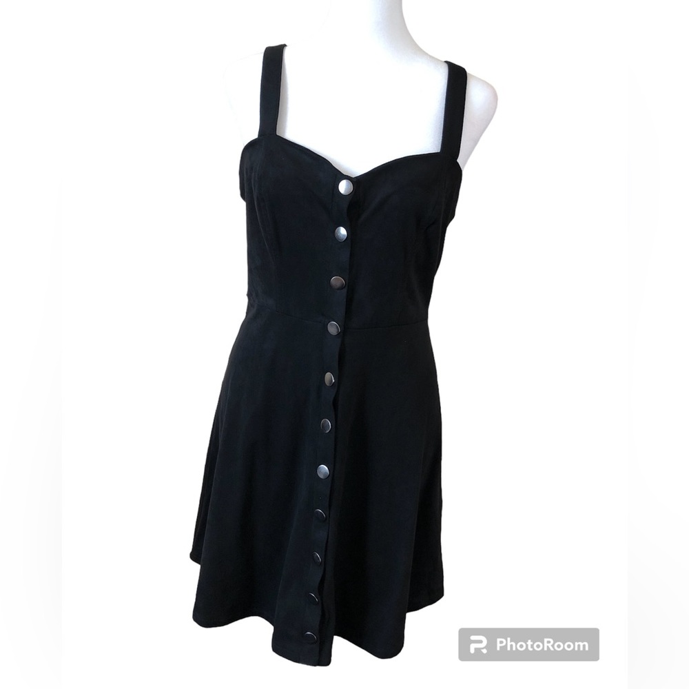 Forever 21 Suede Black Mini Dress